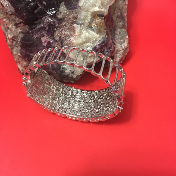 Luxury Solid Silver 925 Bracelet With CZ, 6.5” - Picture 4 of 5